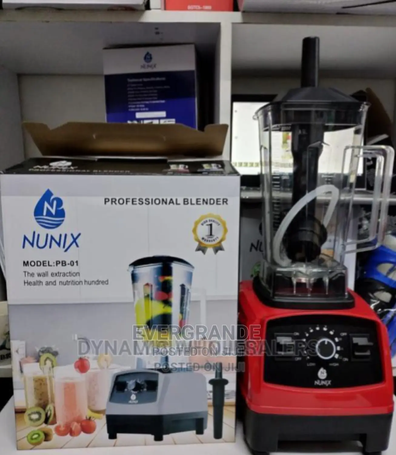 Nunix Commercial Blender Heavy Duty 1500 Watts.