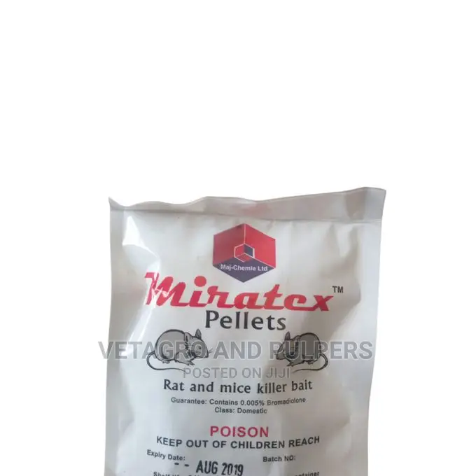 2 Miratex Home Rodent Control Rats Mice Poison Pellets 20g