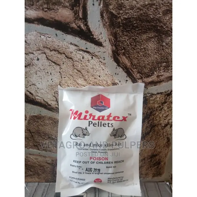 2 Miratex Home Rodent Control Rats Mice Poison Pellets 20g