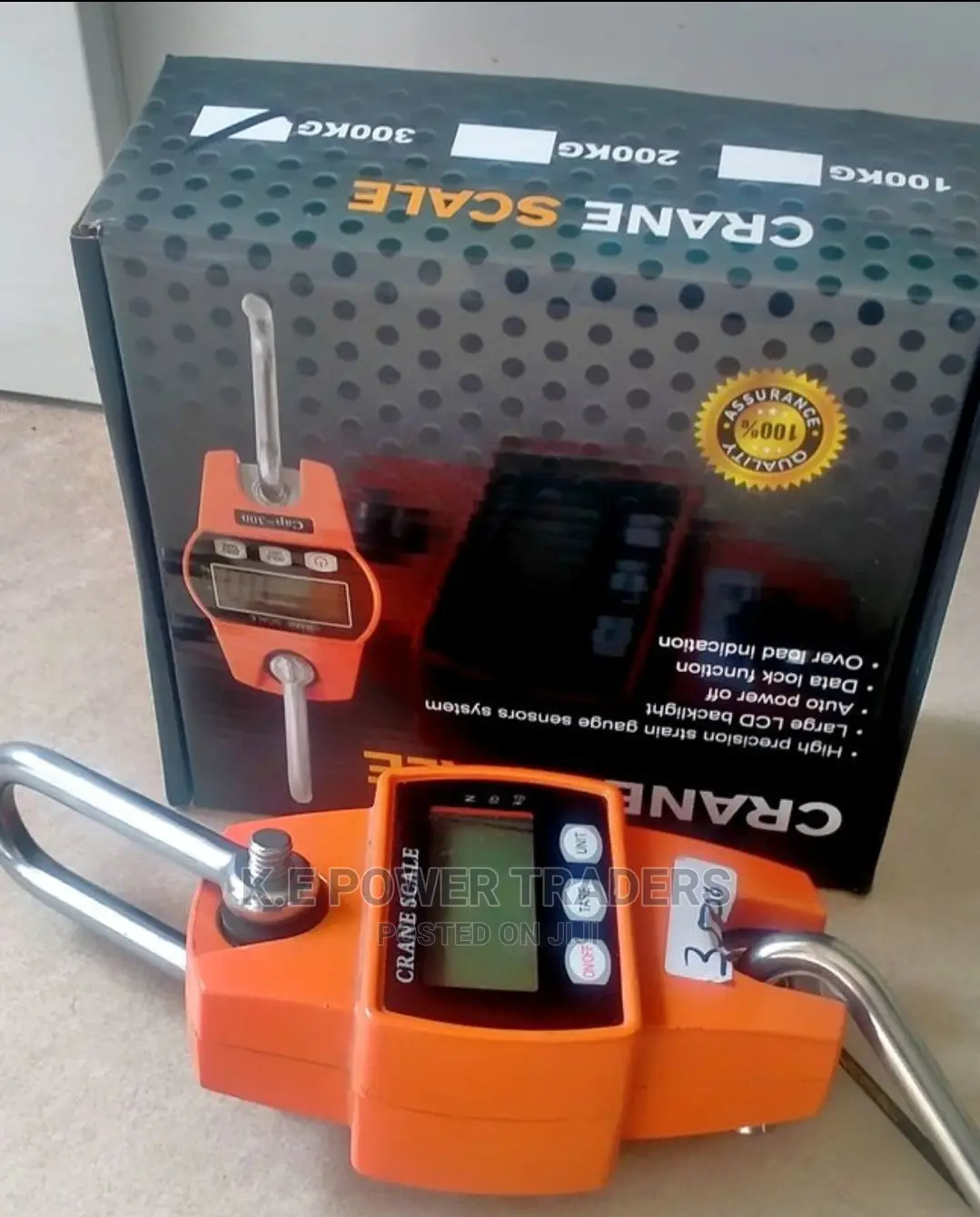 Data Lock Function 300kg Crane Scale