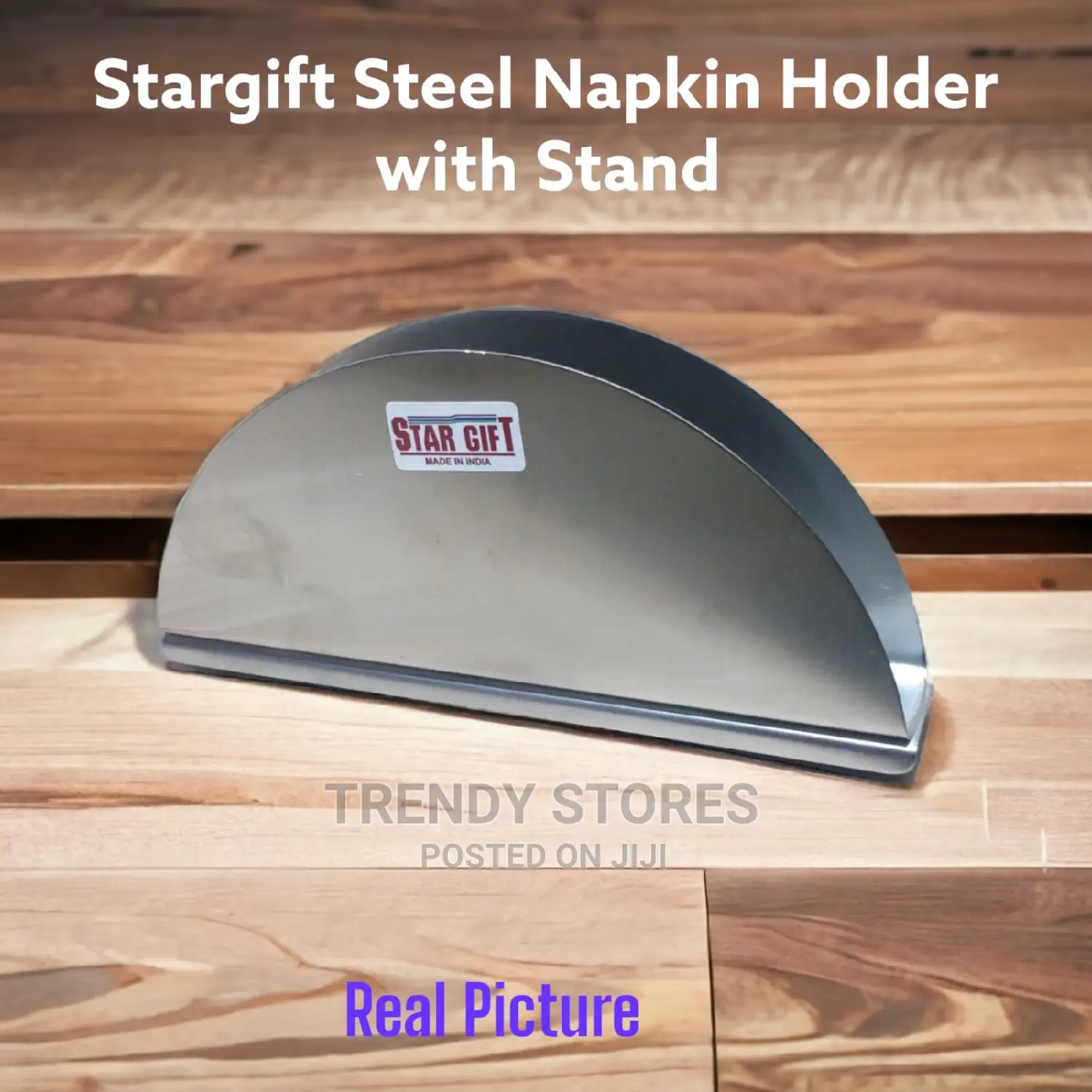 Stargift Stainless Steel Napkin Holder With Stand