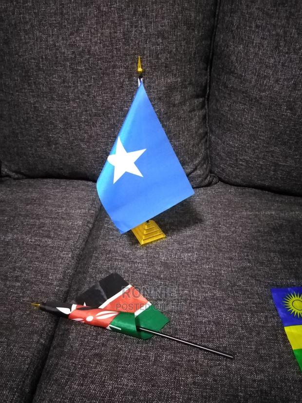 Somalia Country Flag + Detachable Stand + Base