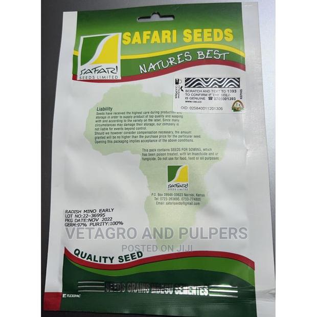 Radish Mino Early Long White Seeds 10gm - thumbnail 2