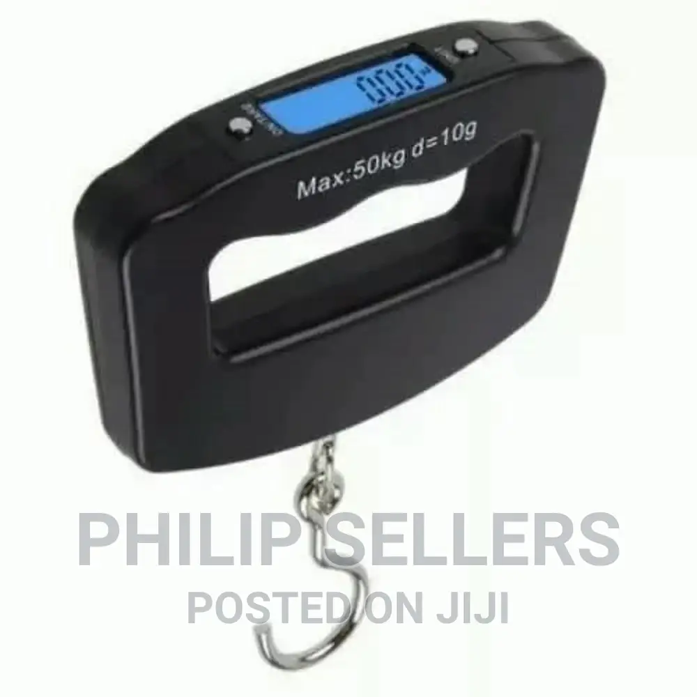 Digital Electronic Luggage Weight Scale Up to 50 Kg - Black