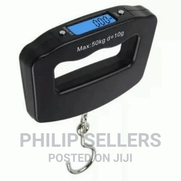 Digital Electronic Luggage Weight Scale Up to 50 Kg - Black