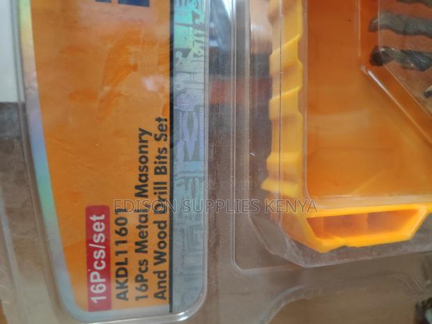 Ingco Drill Bits 16pc Metal,Masonry,Wood Drill Bits Akdl1160 - thumbnail 4