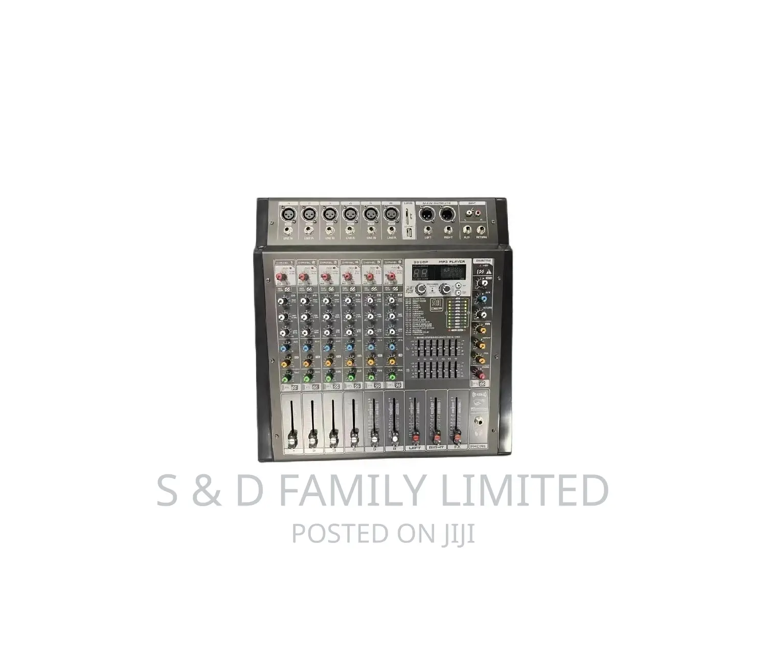 6 Channels Professional Powered Mixer