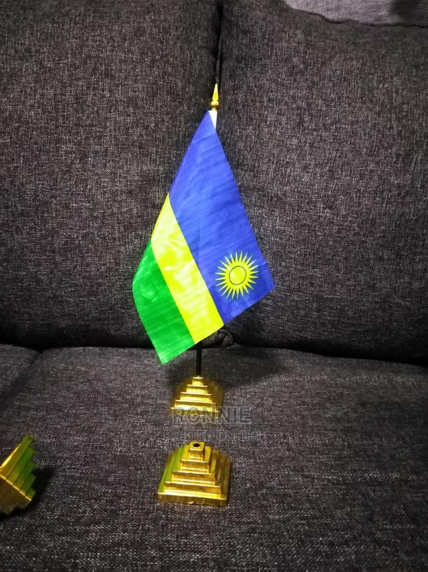 Rwanda and Kenya Flags Detachable + Base - 35cm - thumbnail 3