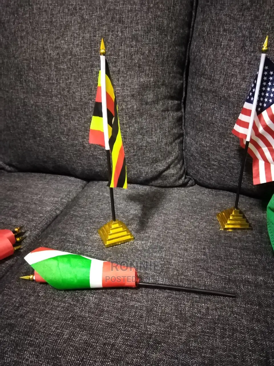 Uganda Flag + DRC Congo Flag Democratic Republic of Congo