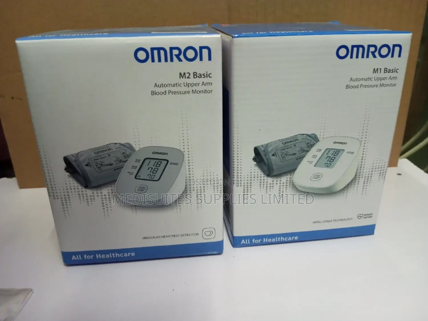 Omron1and M2 Blood Pressure Monitors