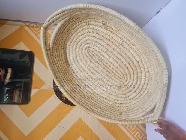 Oval Rattan Organizer Storage Basket - thumbnail 4