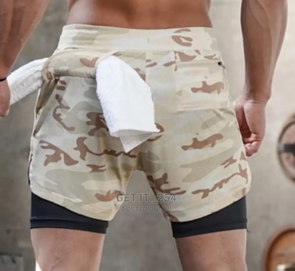Men Gym Shorts/Hiking Shorts With Hidden Pockets