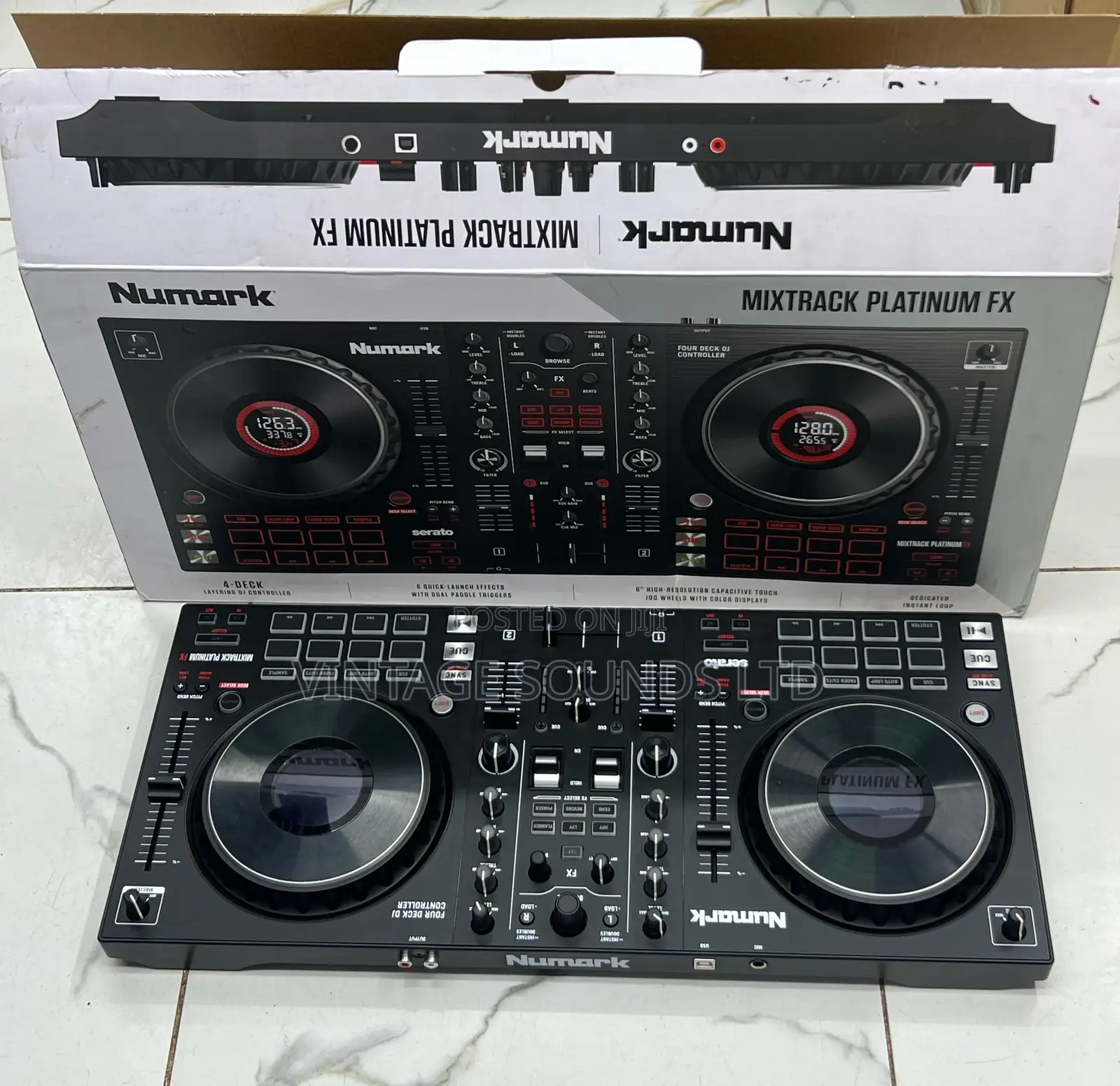 Numark Mixtrack Platinum Fx Serato 4 Deck Dj Controller