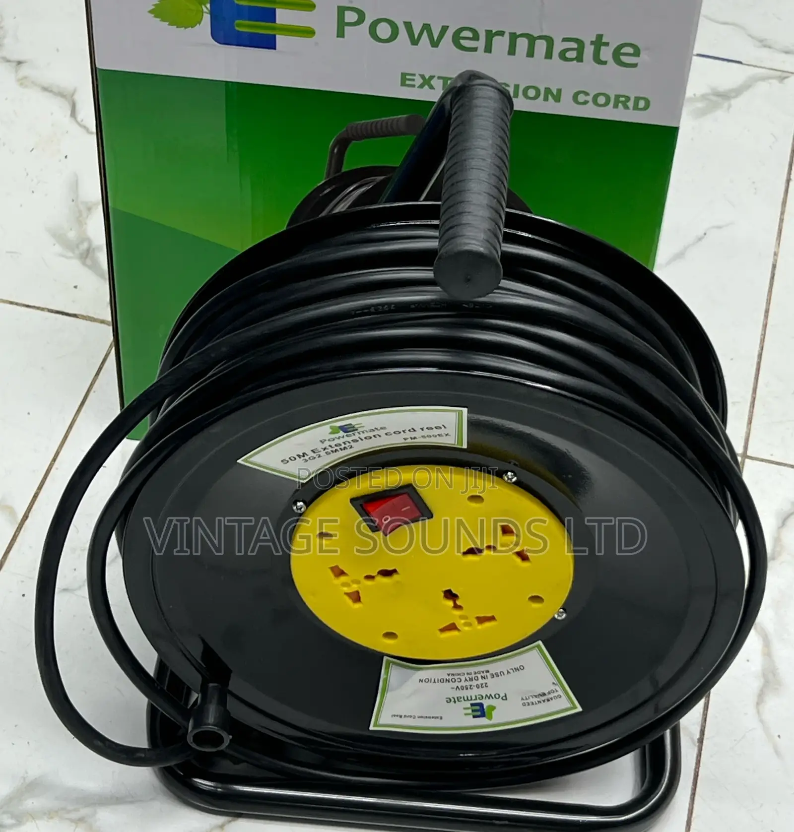 50 Meters Extension Cable/Power Extension Cord Reel/1.5mm