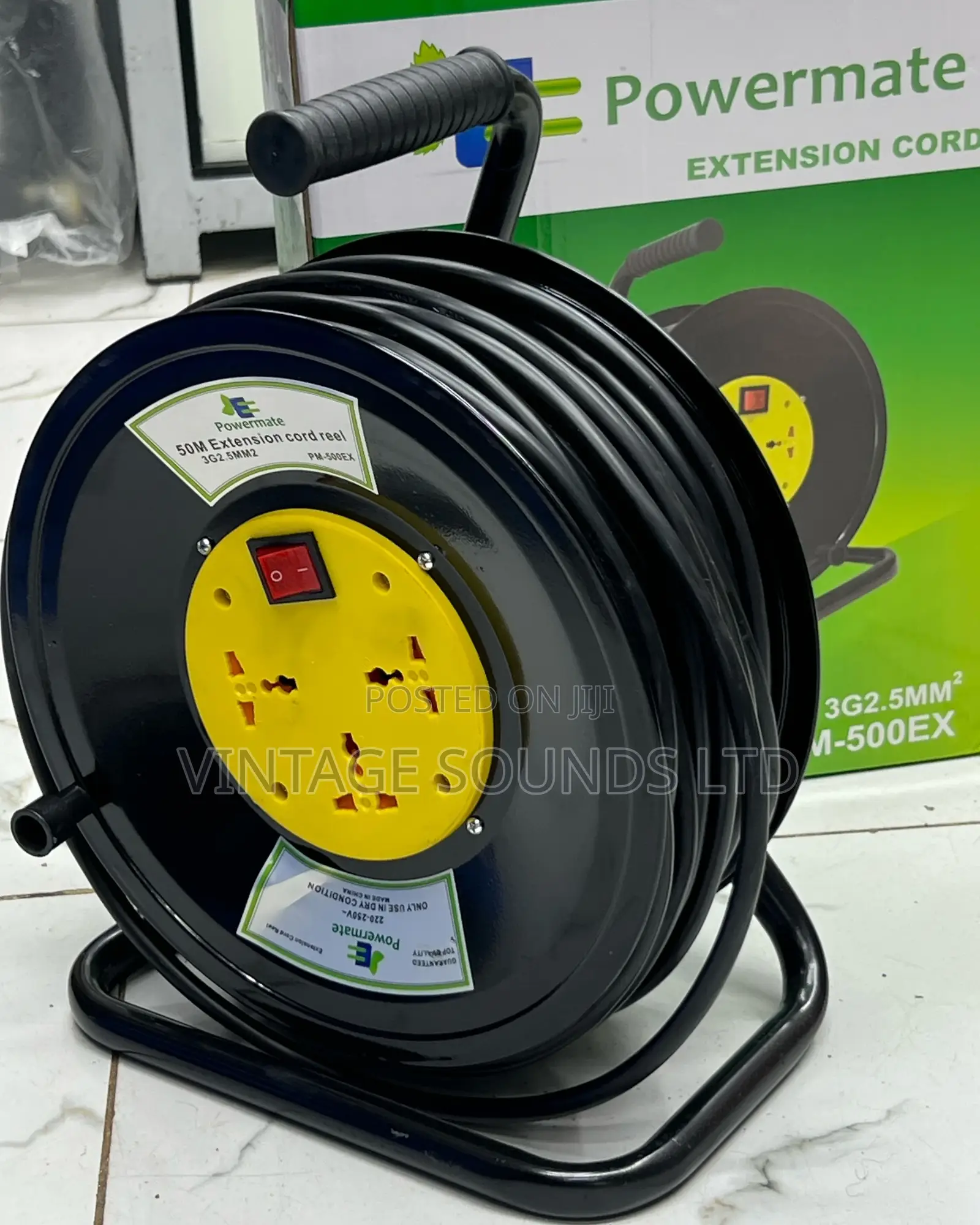 Power Extension Cable Reel 50m 1.5mm