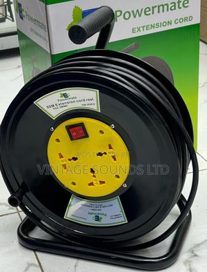 50M 2.5metre Reel Extension Cable 3 Socket - thumbnail 2