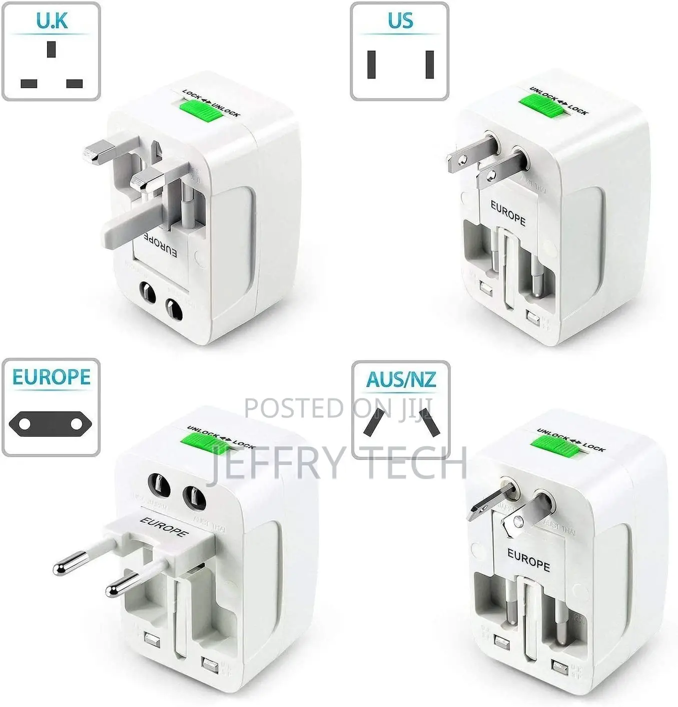 Universal Power Adapter Converter, All in One International