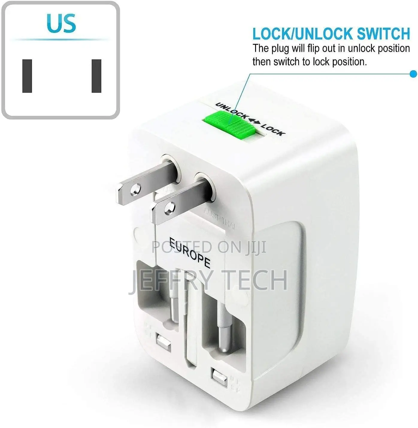 Universal Power Adapter Converter, All in One International