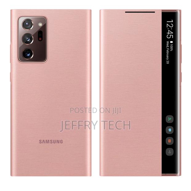 Galaxy Note 20 Ultra Flip Sensor Clear View Original - Gold