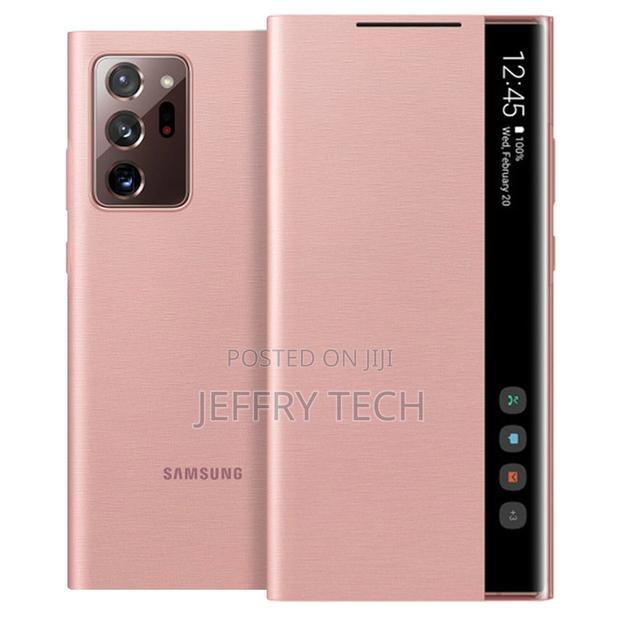 Galaxy Note 20 Ultra Flip Sensor Clear View Original - Gold - thumbnail 2