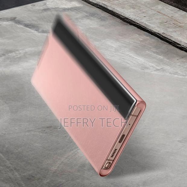 Galaxy Note 20 Ultra Flip Sensor Clear View Original - Gold - thumbnail 4