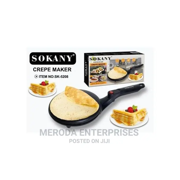 Sokany Electric Crepe Maker Non Stick Baking Pancake Pan