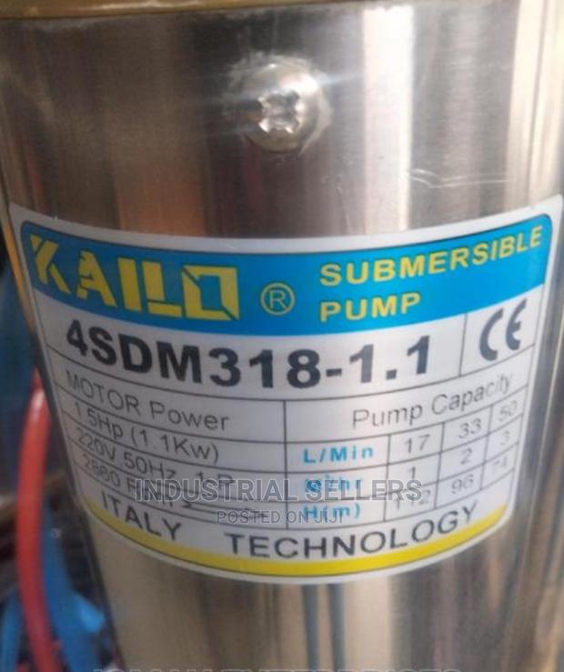 1.5hp Kailo Submersible Pumps - thumbnail 3