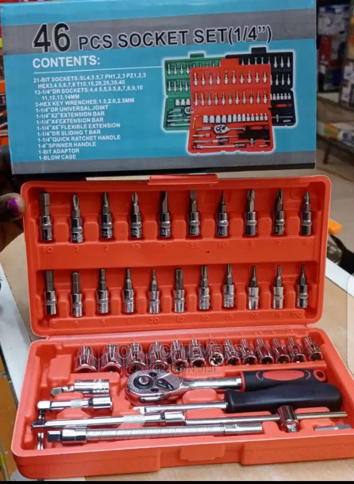 Car Combined Spanner Socket Wrenches46pcs1/4