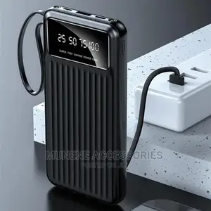 Full Capacity 20000mah Powerbank 4in1 Ios USB C Micro Cable