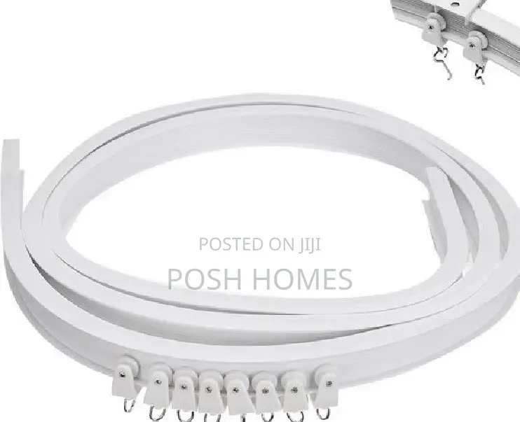 PVC 4m Bendable Curtain Rails
