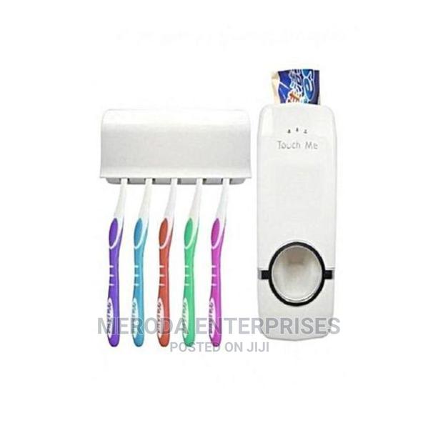Toothpaste Dispenser + Toothbrush Holder Set- Assorted - main view