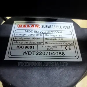 Delan Electric Drainage Pump 550W