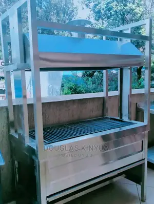 Stainless Steel Charcoal Meat Grill::