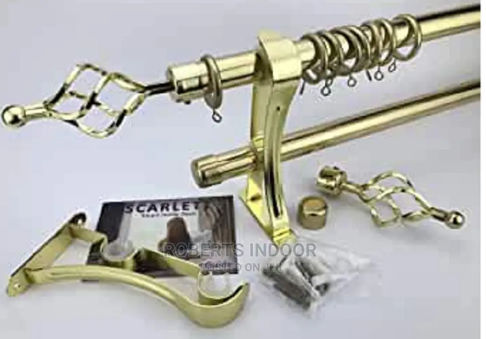 Rust Resistant Double Curtain Rods