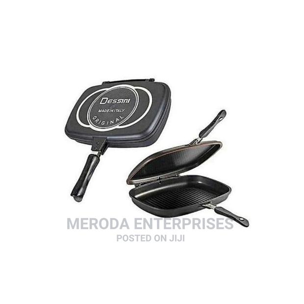 Dessini Double Sided Made in Italy Grill Pan 36cm - Black