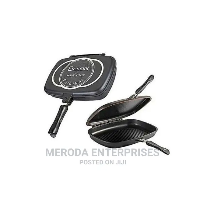 Dessini Double Sided Made in Italy Grill Pan 36cm - Black