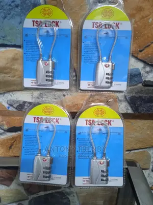 3 Digits TSA Steel Wire Lock Combination Padlock