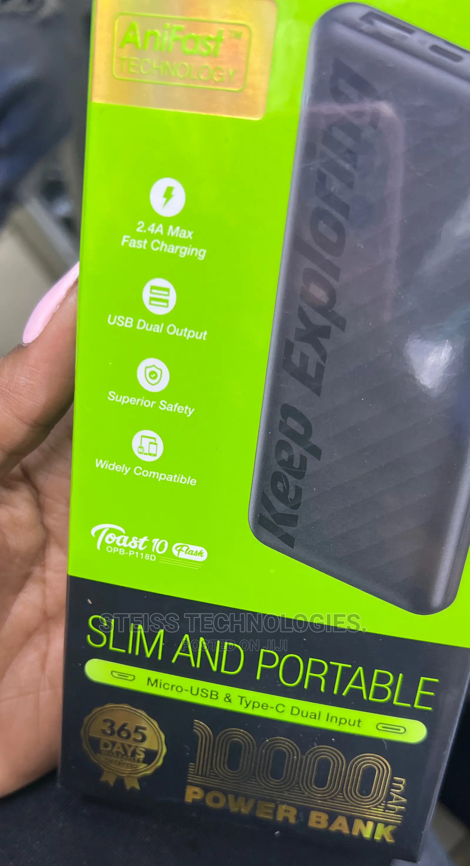 Oraimo 10000mah Powerbank(P118d)