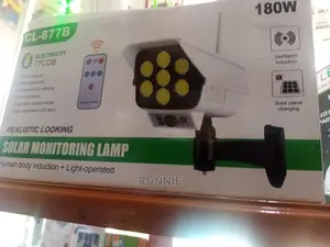 180watts 2 in 1 Solar Light Security Dummy Camera