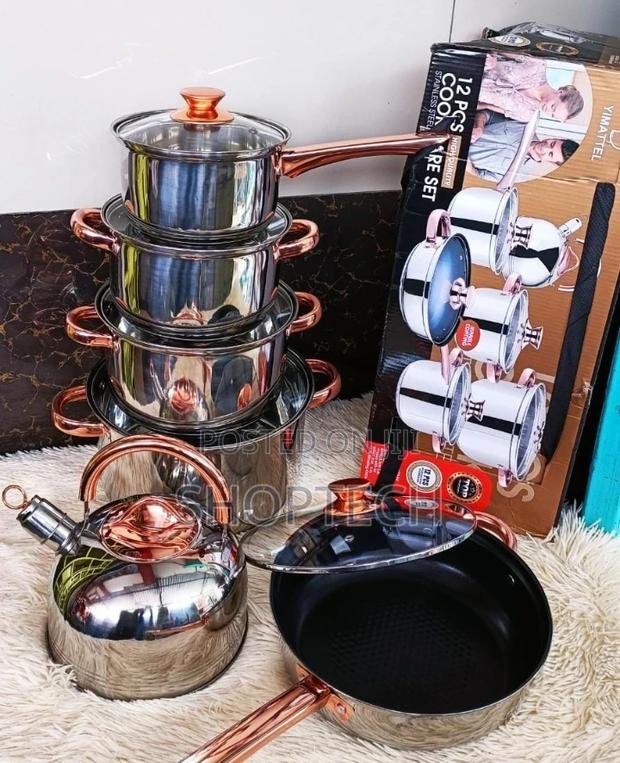12pcs Yamiatei Stainless Steel Cookware Set