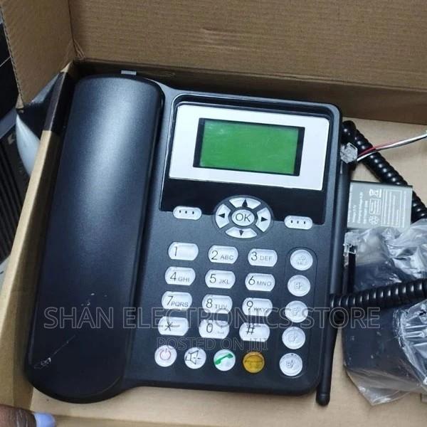 ^Wireless Desktop Phone Dual Sim Landline - main view