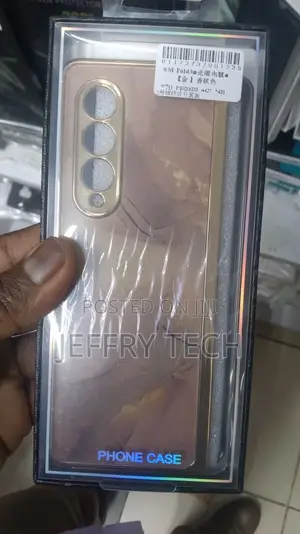 Samsung Galaxy Z Fold 3 5G Case Plating Glass Marble Pattern