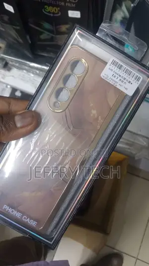 Samsung Galaxy Z Fold 3 5G Case Plating Glass Marble Pattern