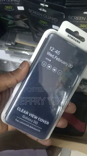 SAMSUNG Flip Cover for Galaxy S10 Clear View