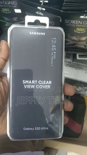 Smart Clear View Flip Case for Samsung Galaxy S20 Ultra