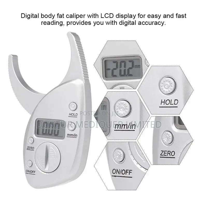 Digital Body Fat Caliper/ Electronic Fat Measure