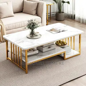 Marble Effect Big Size Coffee Table