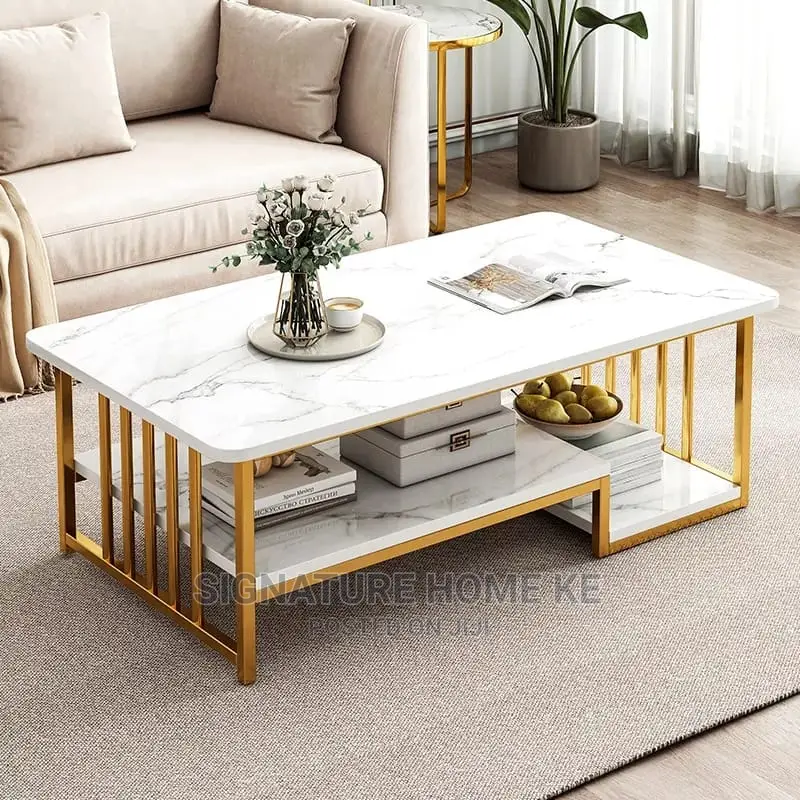 Marble Effect Big Size Coffee Table