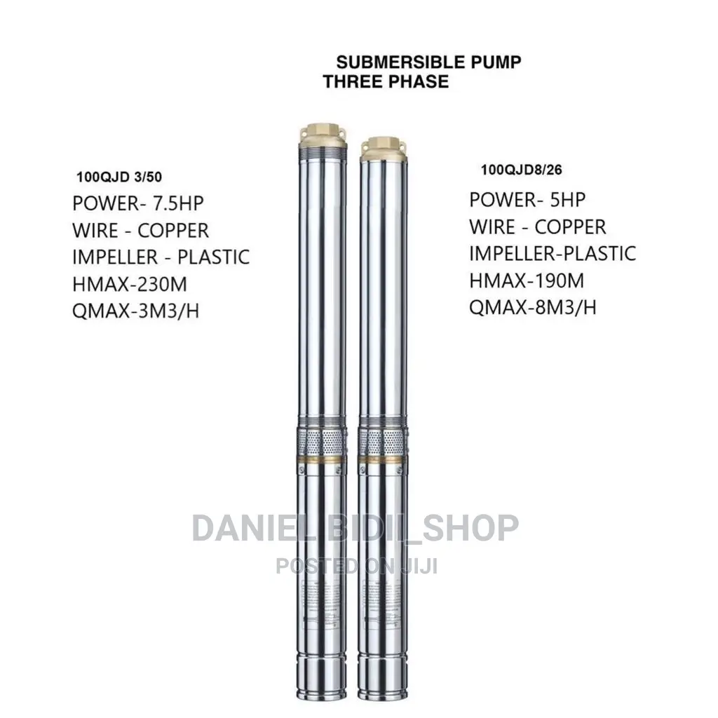 Submersible Pump 3 Phase 5hp