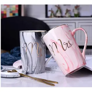 Luxurious Couple Cup Set +Gift Bo